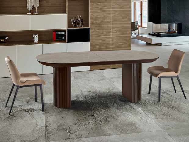 Table à manger Irati - 206  ou 283 x 103cm, hauteur 79cm - poids 80kg