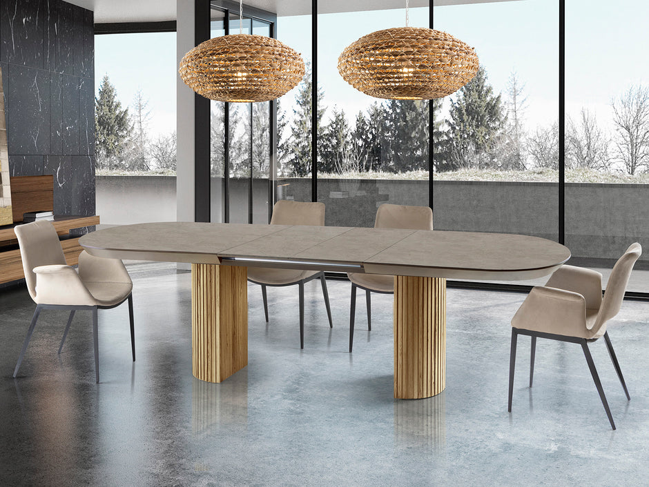 Table de salle à manger Irati - 130 x 42cm, hauteur 78cm - poids 23kg