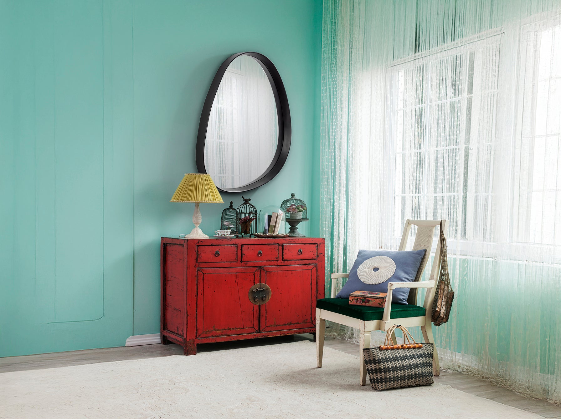 Miroir Gina 76 x 92cm, épaisseur 7,5cm - Poids 11kg
