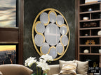 Miroir Zendaya-Oro - diamètre 120cm, épaisseur 2,5cm - Poids 27kg