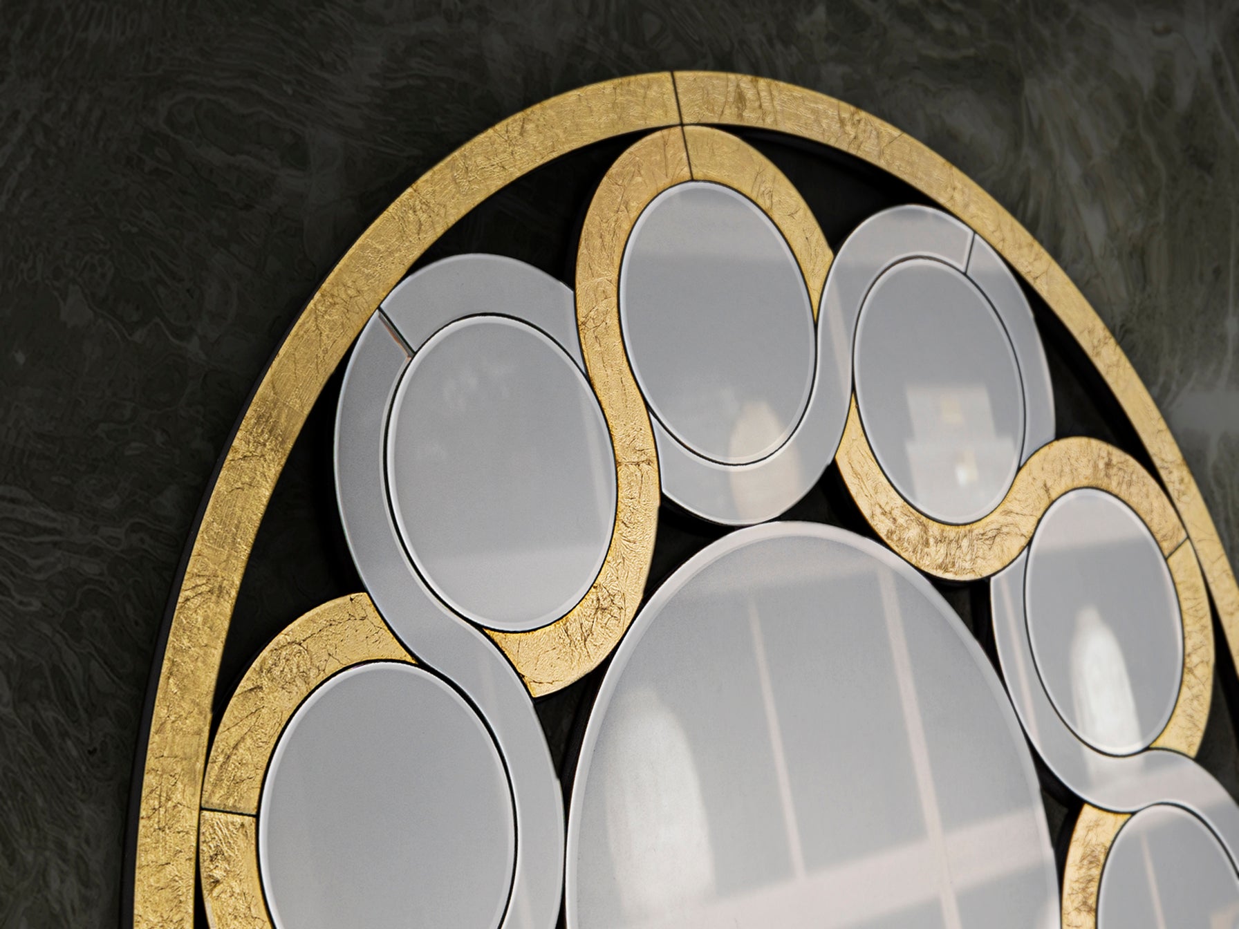 Miroir Zendaya-Oro - diamètre 120cm, épaisseur 2,5cm - Poids 27kg