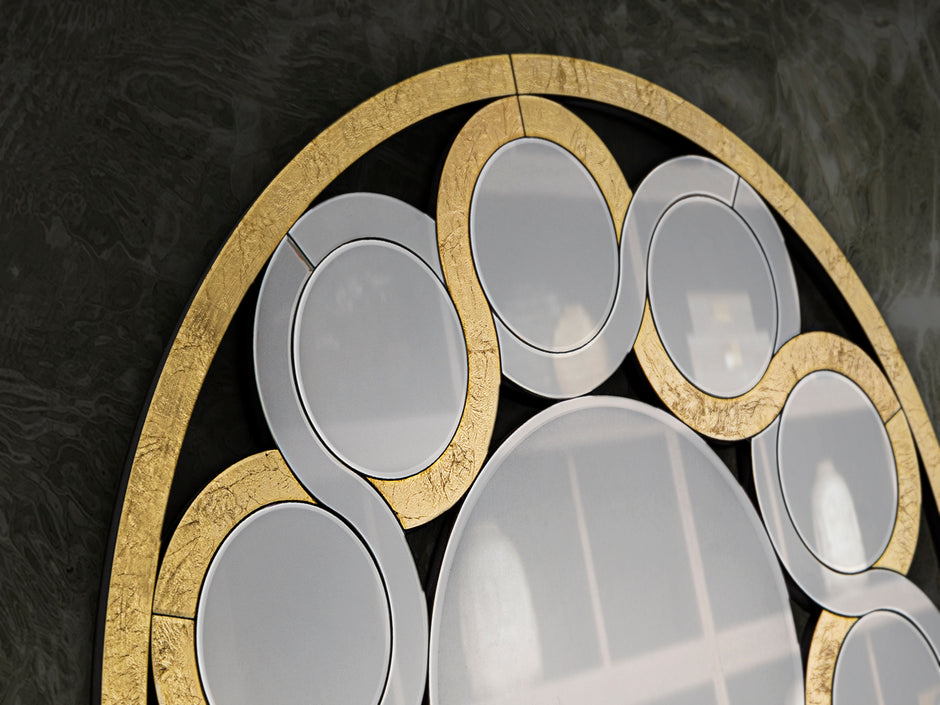 Miroir Zendaya-Oro - diamètre 120cm, épaisseur 2,5cm - Poids 27kg