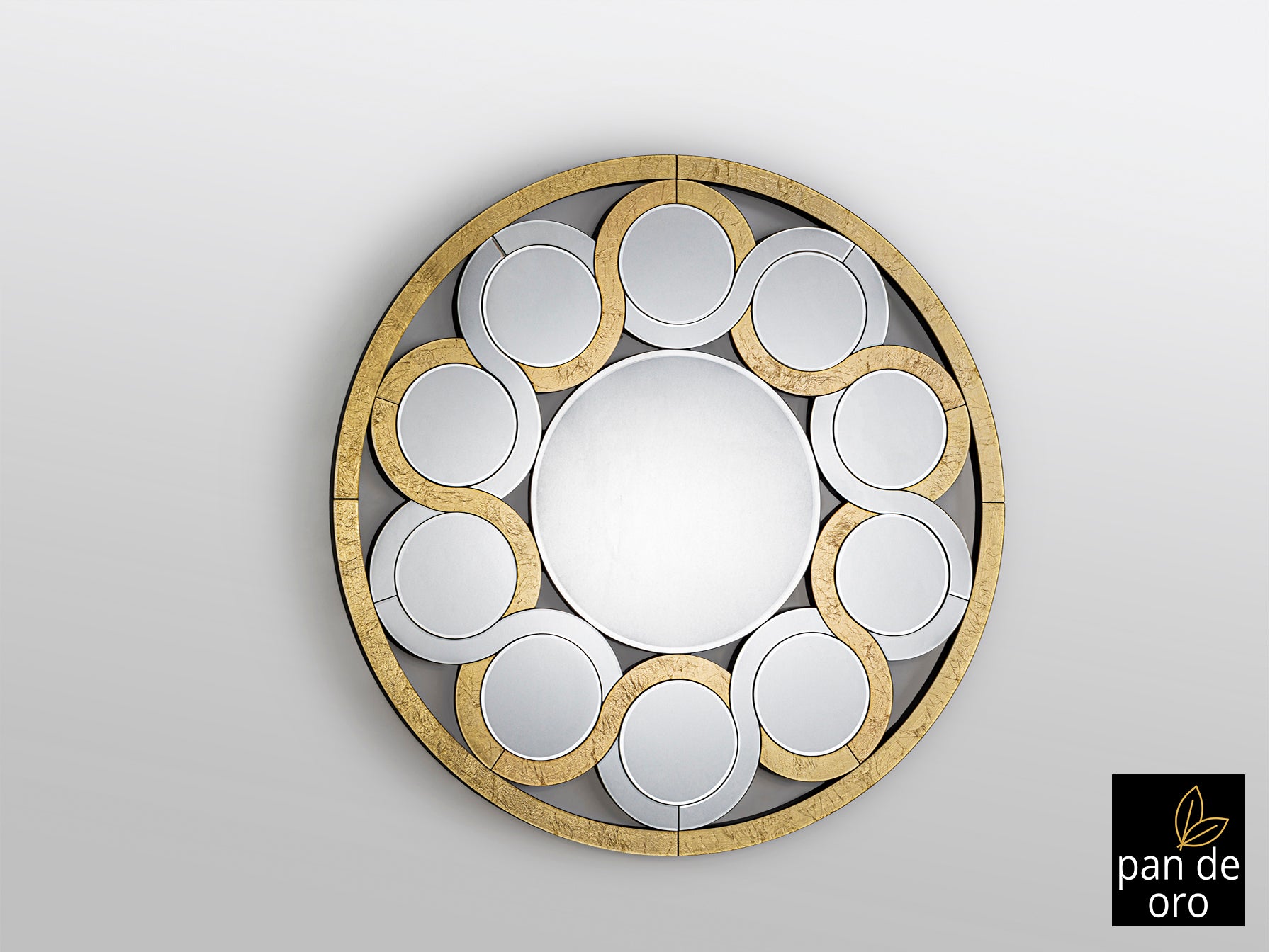 Miroir Zendaya-Oro - diamètre 120cm, épaisseur 2,5cm - Poids 27kg