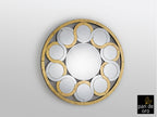 Miroir Zendaya-Oro - diamètre 120cm, épaisseur 2,5cm - Poids 27kg