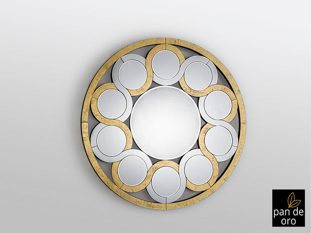 Miroir Zendaya-Oro - diamètre 120cm, épaisseur 2,5cm - Poids 27kg