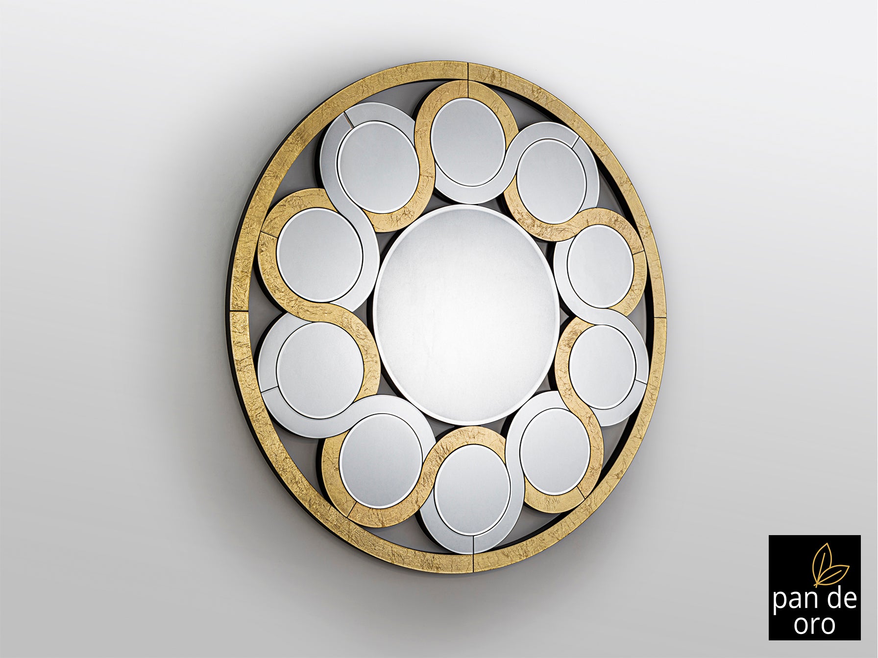 Miroir Zendaya-Oro - diamètre 120cm, épaisseur 2,5cm - Poids 27kg