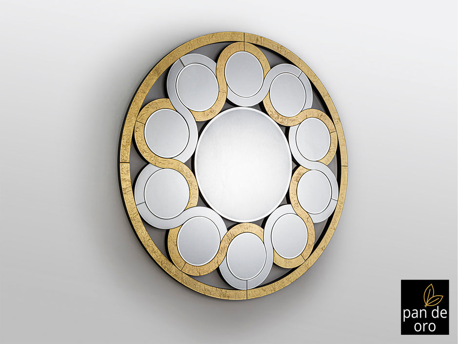 Miroir Zendaya-Oro - diamètre 120cm, épaisseur 2,5cm - Poids 27kg