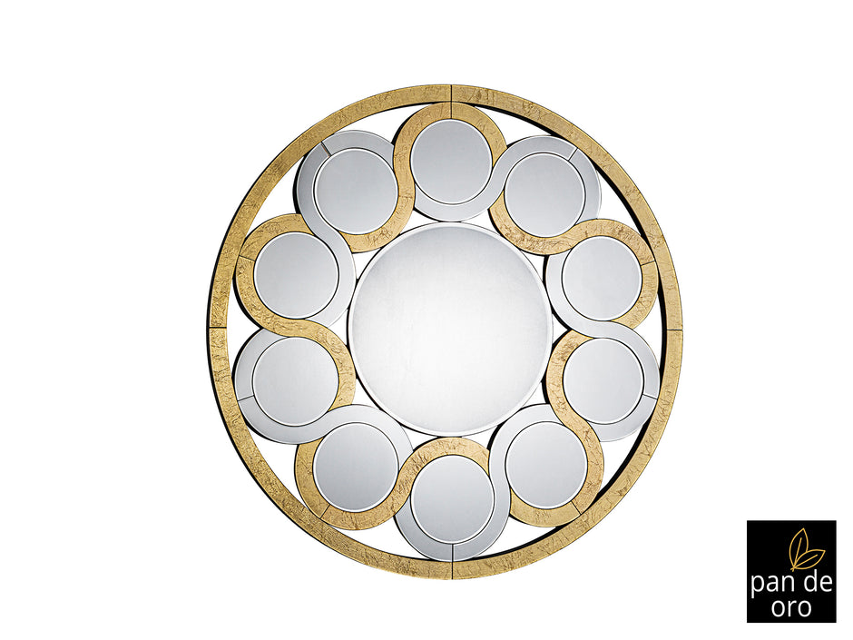 Miroir Zendaya-Oro - diamètre 120cm, épaisseur 2,5cm - Poids 27kg