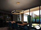 Luminaire Elipse - 120 x 60cm - hauteur 105cm - poids 2,8kg