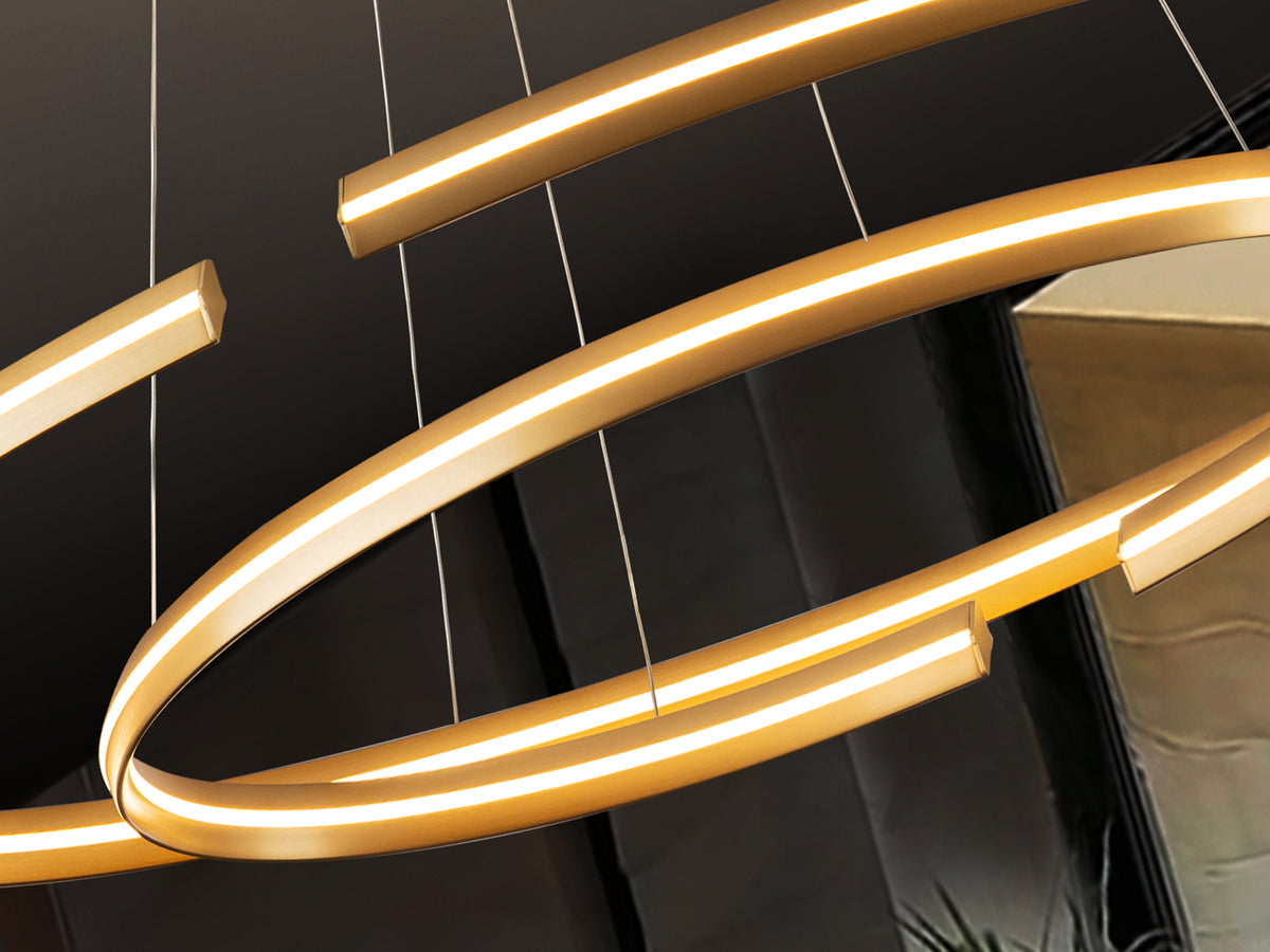 Luminaire Elipse - 120 x 60cm - hauteur 105cm - poids 2,8kg