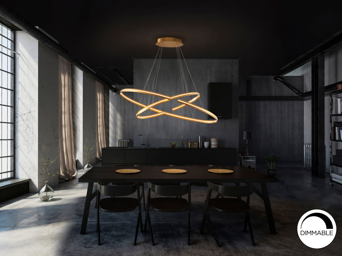 Luminaire Elipse - 120 x 60cm - hauteur 105cm - poids 2,8kg