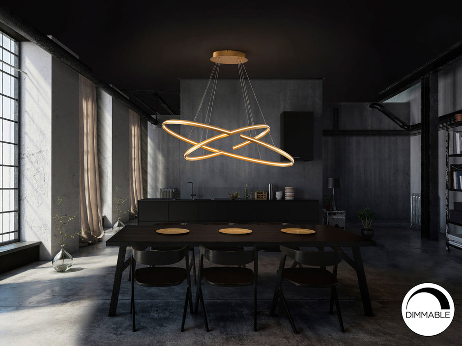 Luminaire Elipse - 120 x 60cm - hauteur 105cm - poids 2,8kg