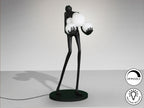 Statue/Sculpture LA CARGA Grande Figure 6 Lumières - 77 x 78cm - hauteur 180cm - Design Noir Mat