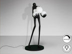 Statue/Sculpture LA CARGA Grande Figure 6 Lumières - 77 x 78cm - hauteur 180cm - Design Noir Mat