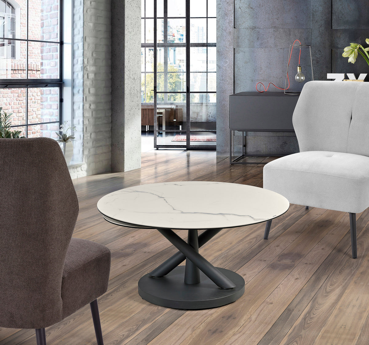 Table de salon ronde 