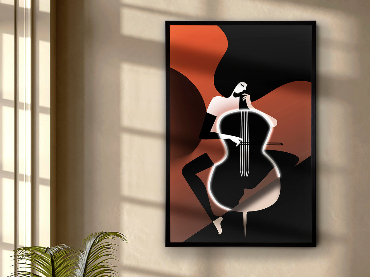 Tableau Violonchelo - 80 x 120cm - épaisseur 4cm