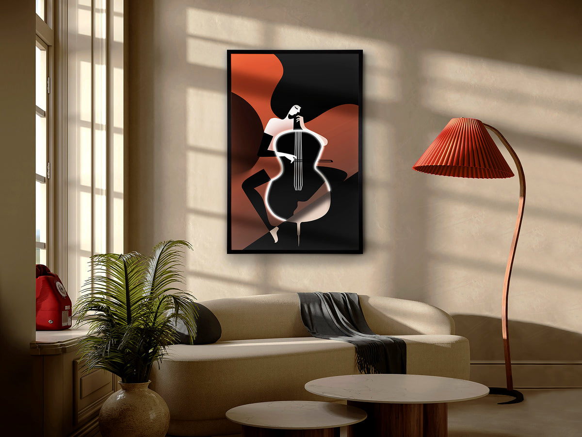 Tableau Violonchelo - 80 x 120cm - épaisseur 4cm