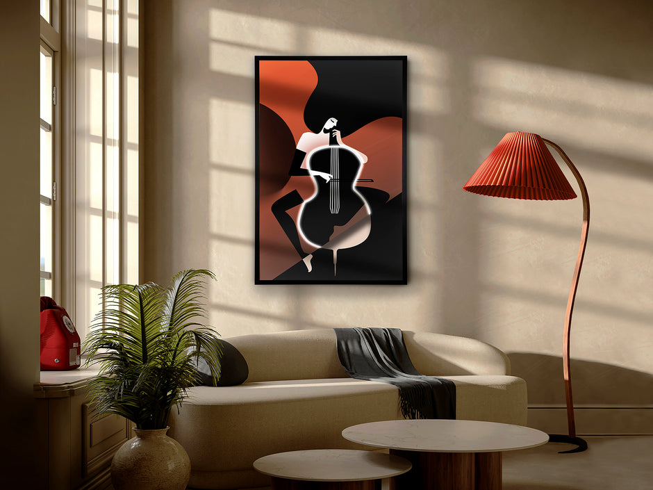 Tableau Violonchelo - 80 x 120cm - épaisseur 4cm
