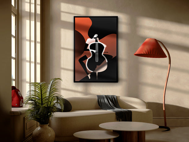 Tableau Violonchelo - 80 x 120cm - épaisseur 4cm