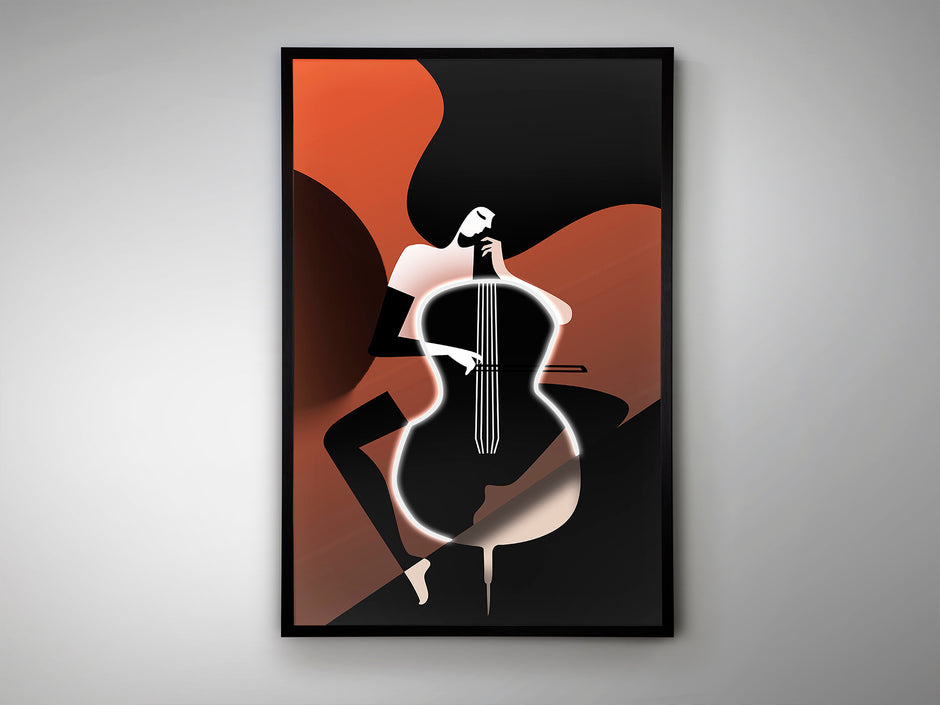 Tableau Violonchelo - 80 x 120cm - épaisseur 4cm
