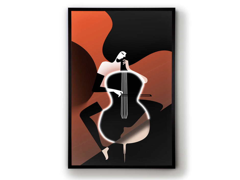 Tableau Violonchelo - 80 x 120cm - épaisseur 4cm