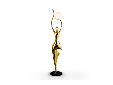 Statue EL ARBOL (L'Arbre) 1 Lumière - Figurine Décorative Dorée
