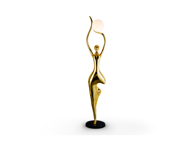 Statue EL ARBOL (L'Arbre) 1 Lumière - Figurine Décorative Dorée