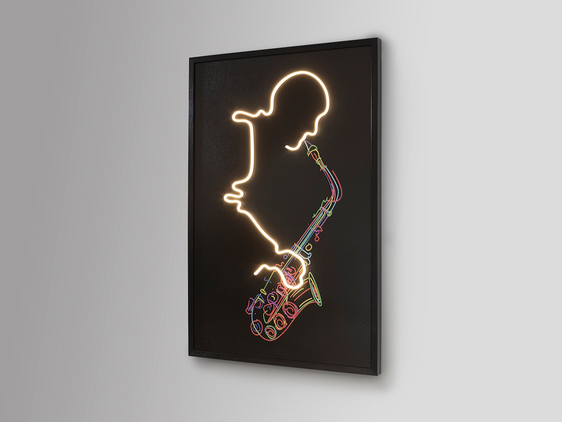 Tableau Saxofon 80 x 120cm, épaisseur 4cm - Poids 5,2Kg