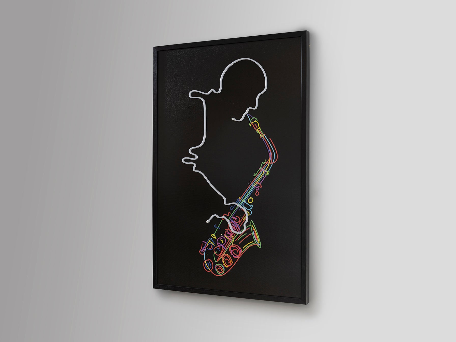 Tableau Saxofon 80 x 120cm, épaisseur 4cm - Poids 5,2Kg