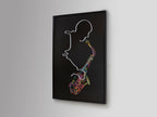 Tableau Saxofon 80 x 120cm, épaisseur 4cm - Poids 5,2Kg