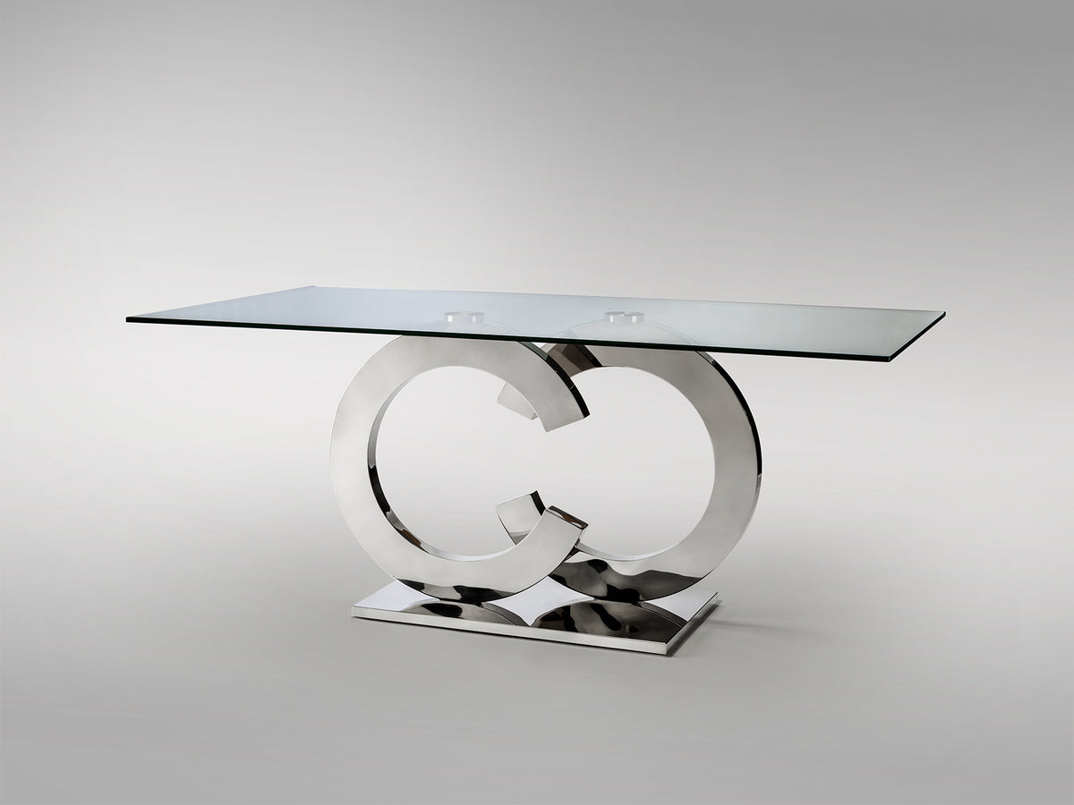 CASANDRA-TABLE S. MANGER ACIER 160