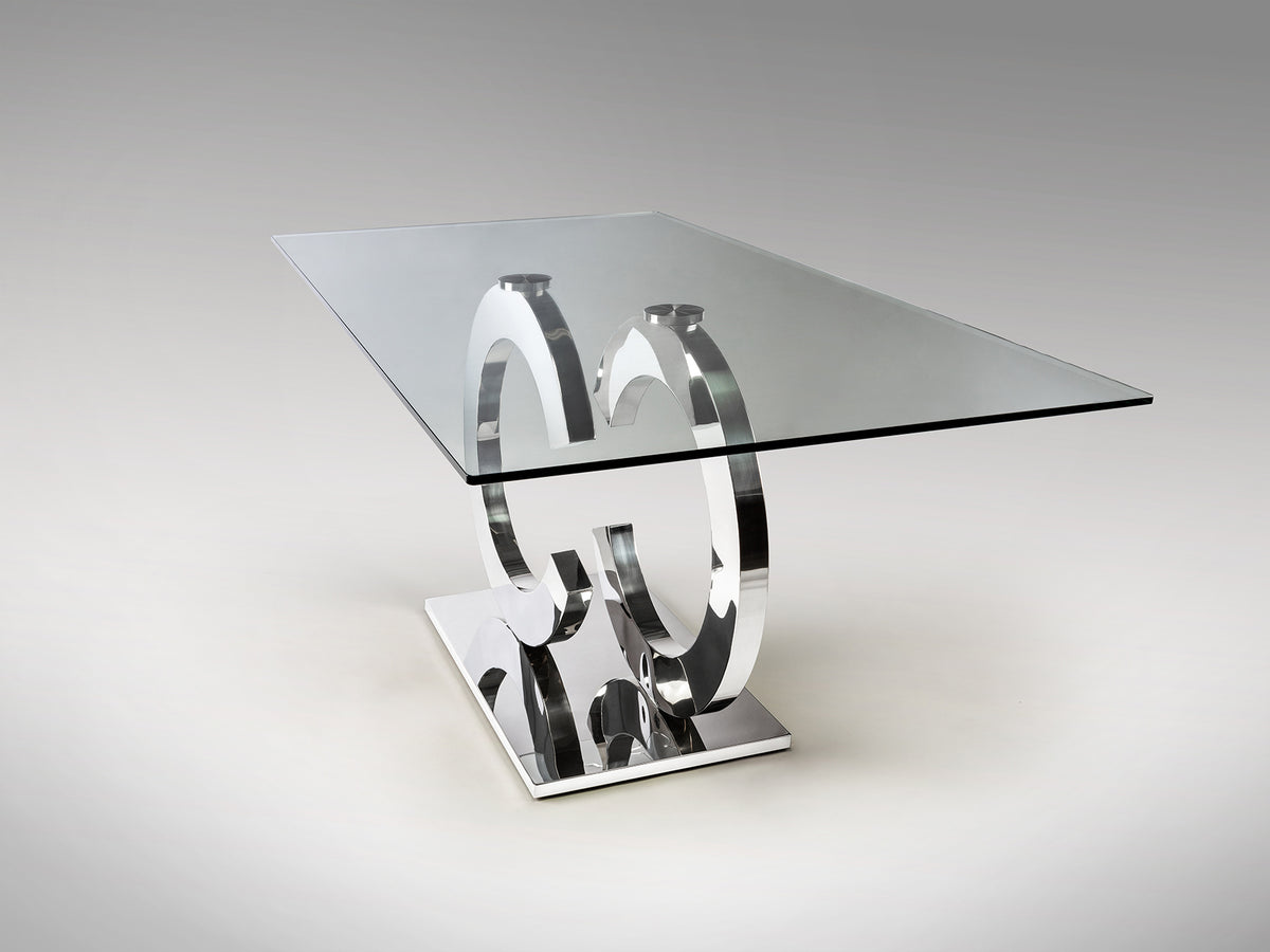 CASANDRA-TABLE S. MANGER ACIER 160