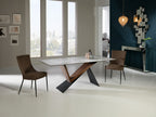 Table à Manger NOA 180x90 cm - Plateau Solide - Style Épuré