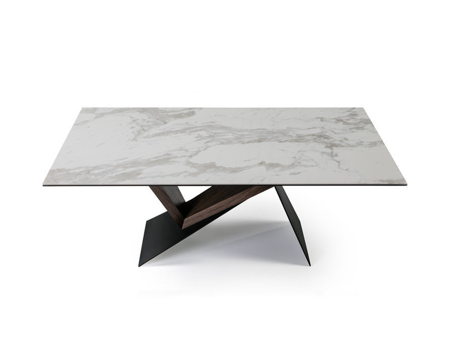 Table à Manger NOA 180x90 cm - Plateau Solide - Style Épuré