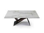 Table à Manger NOA 180x90 cm - Plateau Solide - Style Épuré