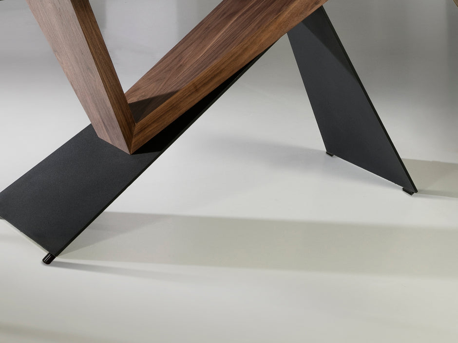 Table à Manger NOA 180x90 cm - Plateau Solide - Style Épuré