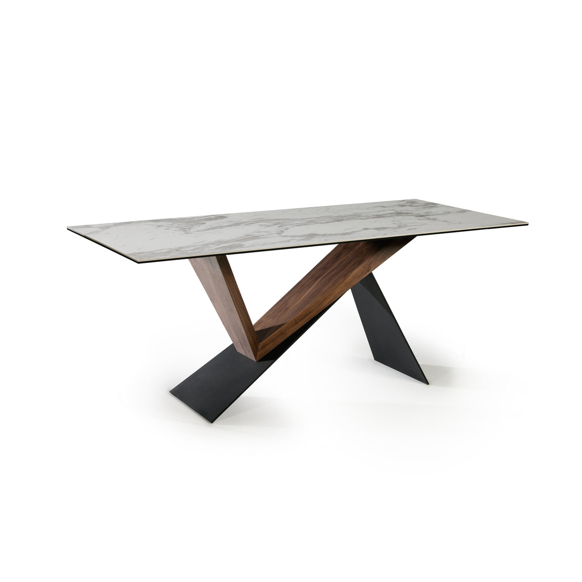 Table à Manger NOA 180x90 cm - Plateau Solide - Style Épuré