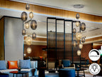 Luminaire Ovila - diamètre 86cm, 230cm hauteur