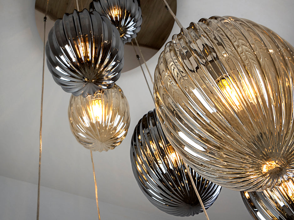 Luminaire Ovila - diamètre 86cm, 230cm hauteur