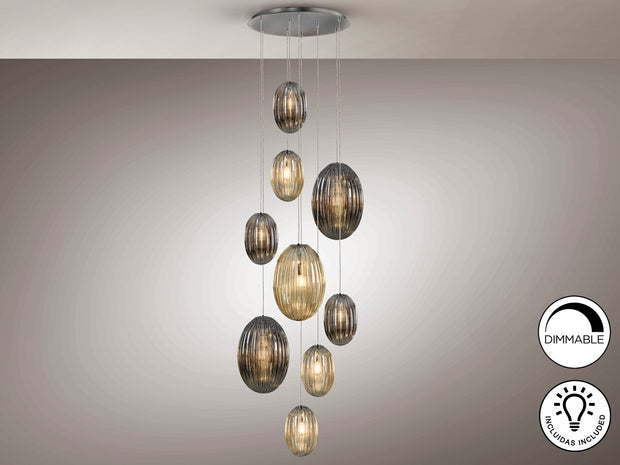 Luminaire Ovila - diamètre 86cm, 230cm hauteur