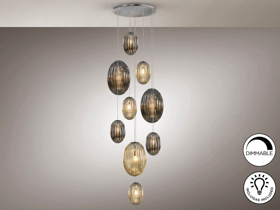 Luminaire Ovila - diamètre 86cm, 230cm hauteur