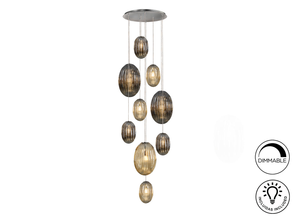 Luminaire Ovila - diamètre 86cm, 230cm hauteur