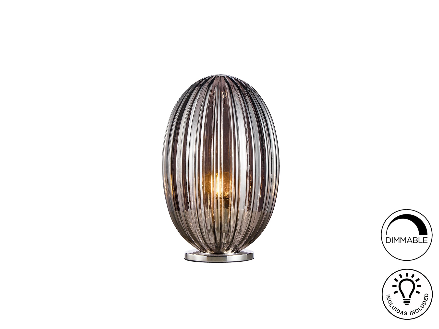 Lampe de table Ø 20cm, hauteur 32cm - poids 2,1kg