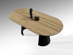 Table de salle à manger de 206/406cm, largeur 103cm, hauteur 79cm - Poids 107,5Kg