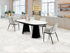 Table de salle à manger de 206/406cm, largeur 103cm, hauteur 79cm - Poids 107,5Kg