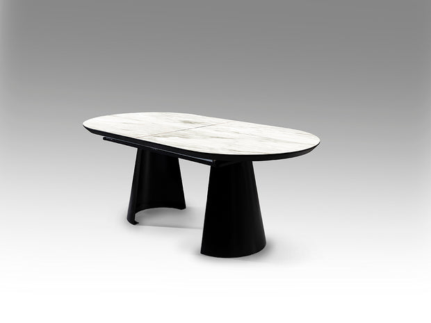 Table de salle à manger de 206/406cm, largeur 103cm, hauteur 79cm - Poids 107,5Kg