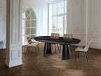Table de salle à manger de 206/406cm, largeur 103cm, hauteur 79cm - Poids 107,5Kg