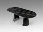 Table de salle à manger de 206/406cm, largeur 103cm, hauteur 79cm - Poids 107,5Kg