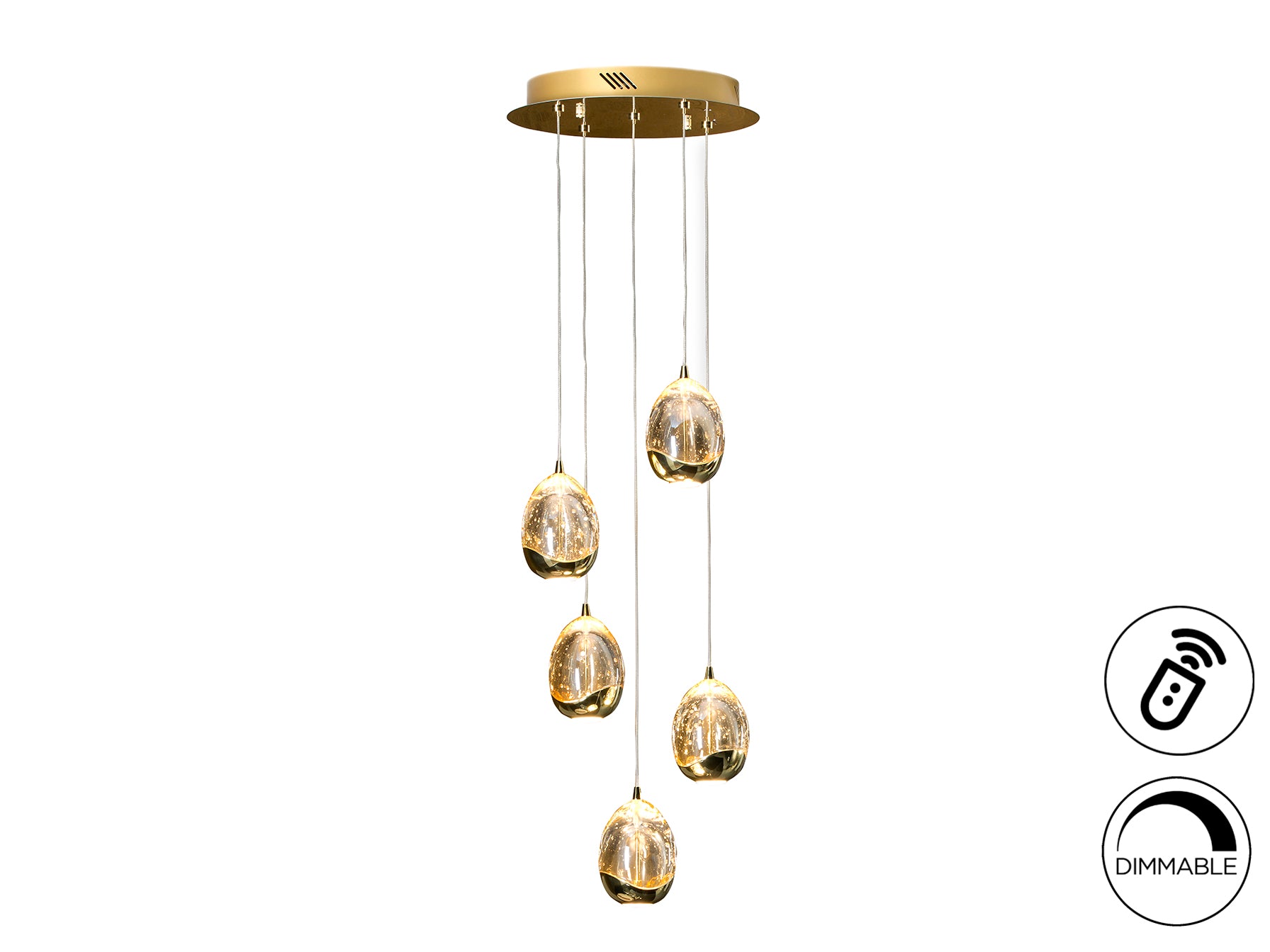 Luminaire Rocio Ø 30cm, hauteur 80cm - Poids 5,8Kg