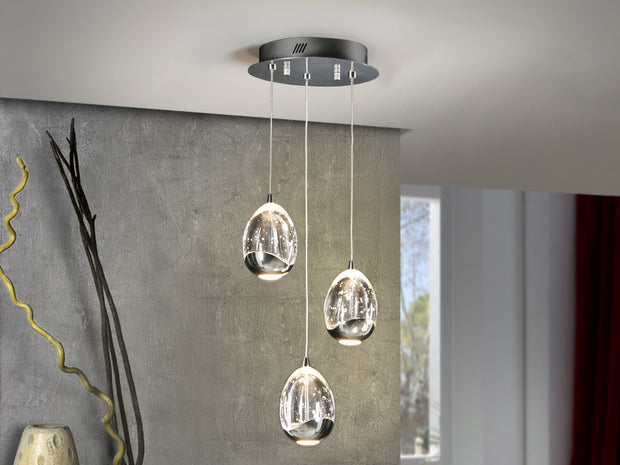 LAMPE Ø25 ·ROCIO·3LED CHROME